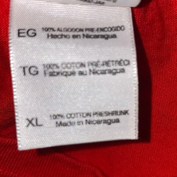 Vintage Cleveland Indians MLB Baseball Crew Neck short sleeve red t-shirt XL - Picture 3 of 6